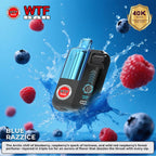 WTF BAR DISPOSABLE 40K PUFFS-BLUE RAZZ ICE